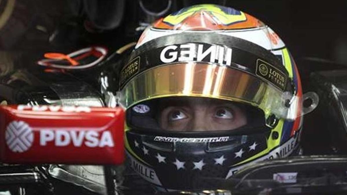 Pastor Maldonado a los mandos del Lotus