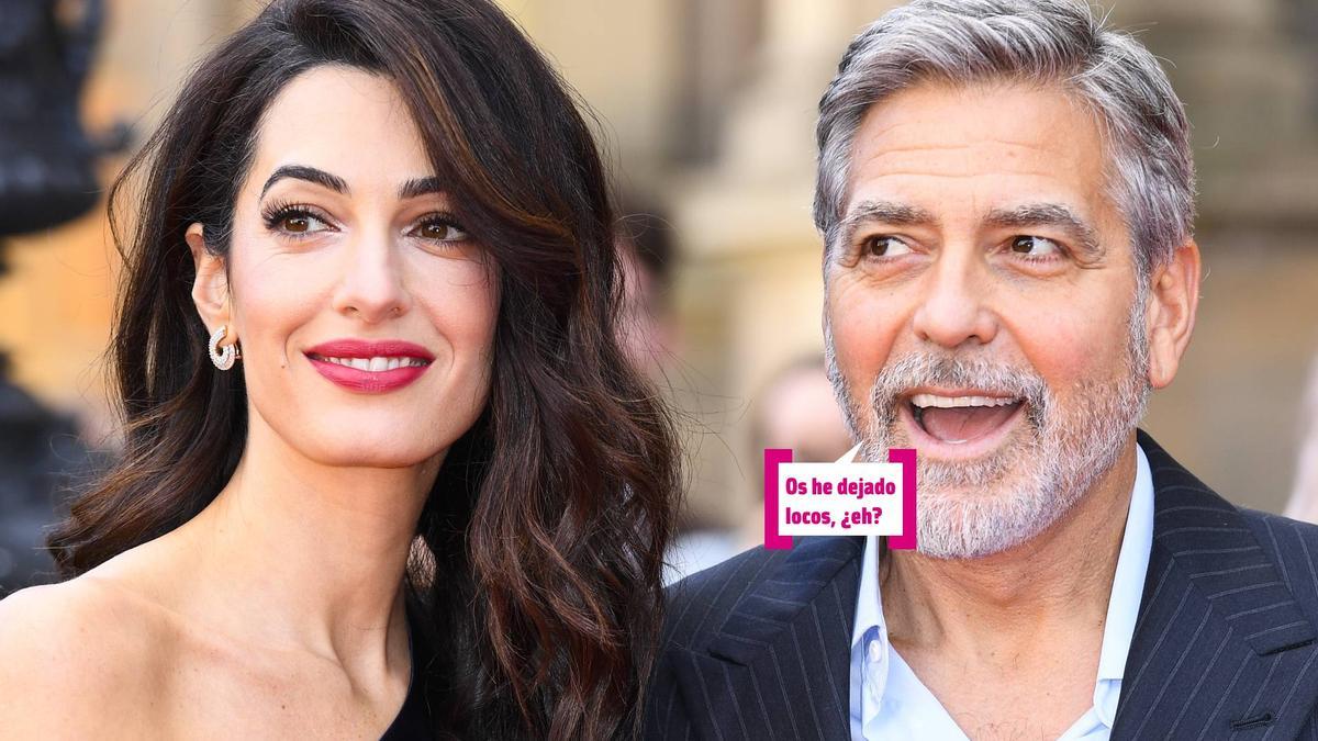 George Clooney se pone tierno con su mujer Amal en la entrega de unos premios