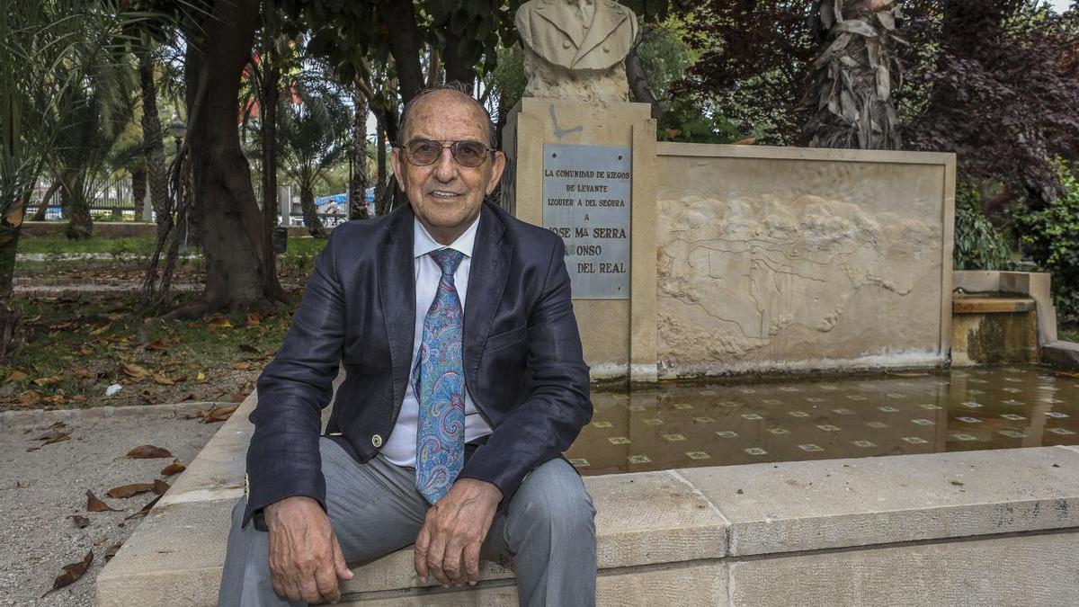 Ángel Urbina, presidente de la Junta Central de Usuarios del Vinalopó, l'Alacantí y el Consorcio de Aguas de la Marina Baixa.