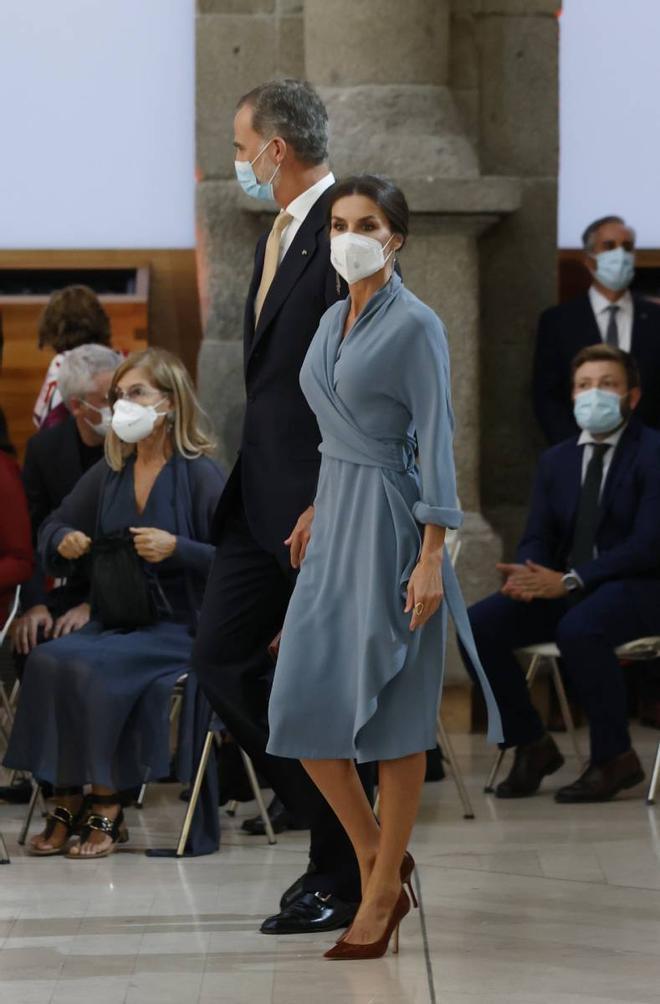 El rey Felipe VI y la reina Letizia durante la entrega de los Premios Nacionales de Cultura