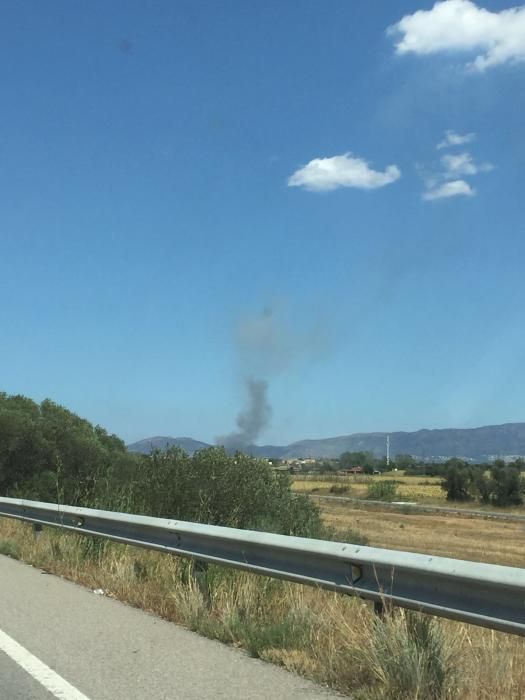 Foc a l'abocador de Pedret