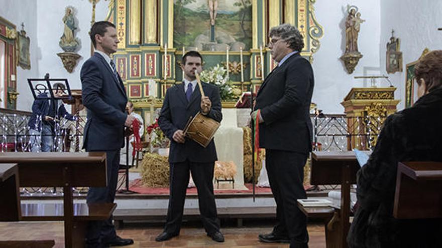 Es Xacoters de sa Torre, durante una actuación en la iglesia de Sant Jordi en 2018.