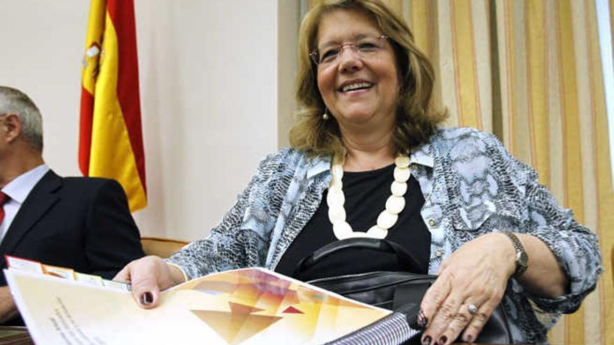 Elvira Rodríguez en el Congreso de los Diputados.