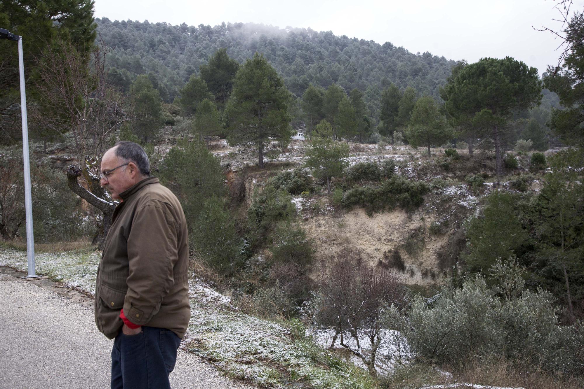 Nevadas débiles en los puntos más altos de l'Alcoià y El Comtat