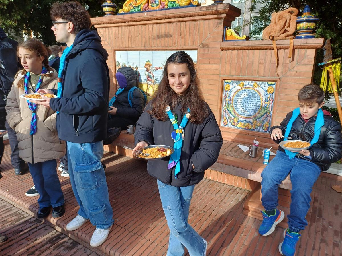 El Paseo de San Francisco de Badajoz acoge la XIII edición de las Migas Solidarias.