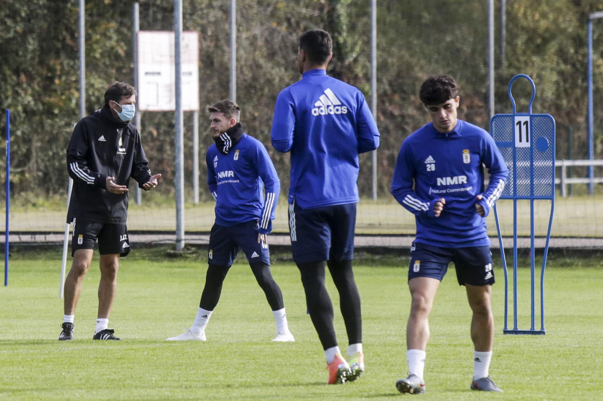 Entrenamiento del Oviedo en El Requexón