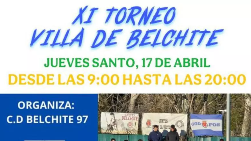 El fútbol será de nuevo protagonista el Jueves Santo en Belchite