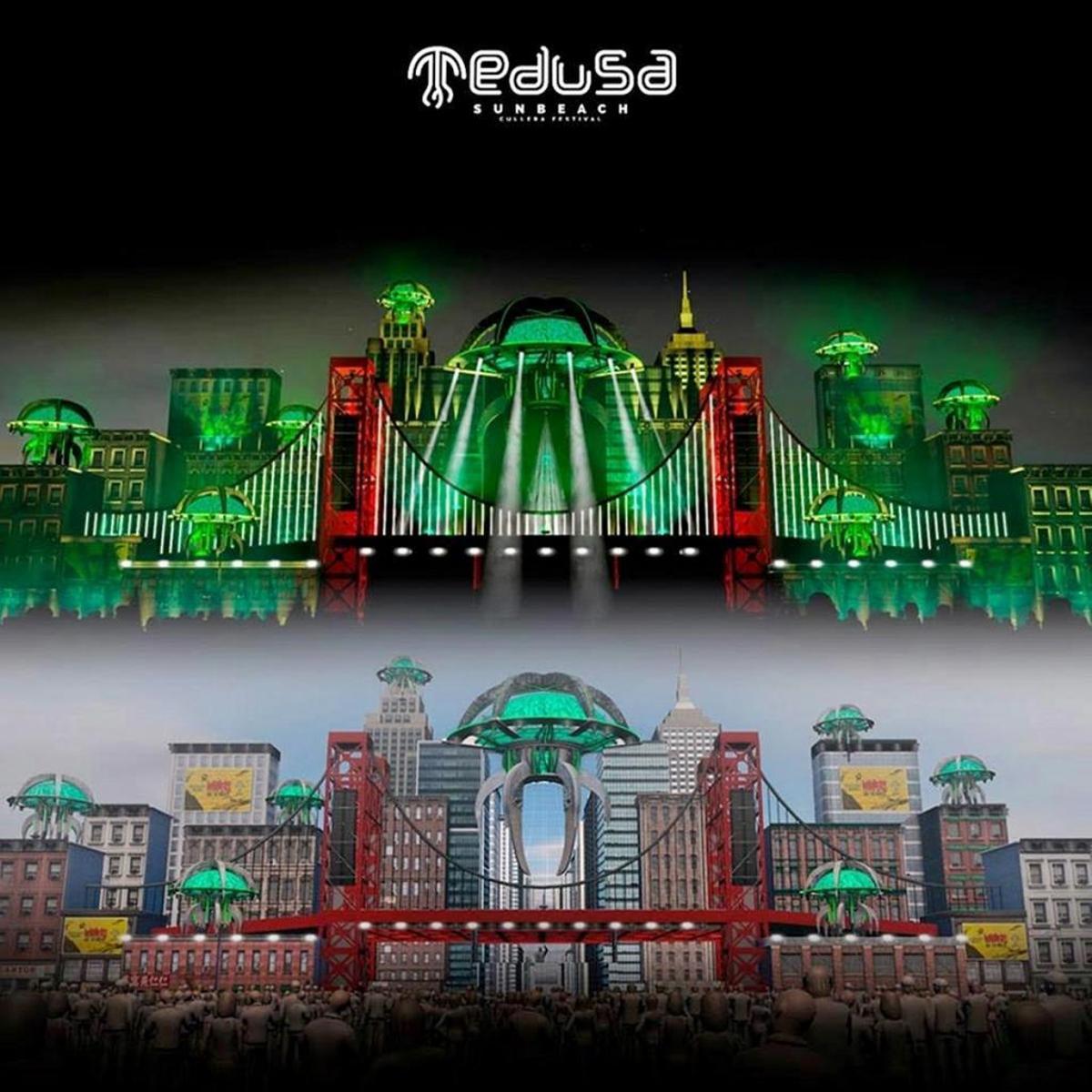 La recreación tiene un marcado tinte futurista.