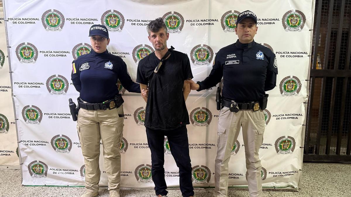 Raúl Santiago D. S., detenido en Colombia por la Interpol y la Policía