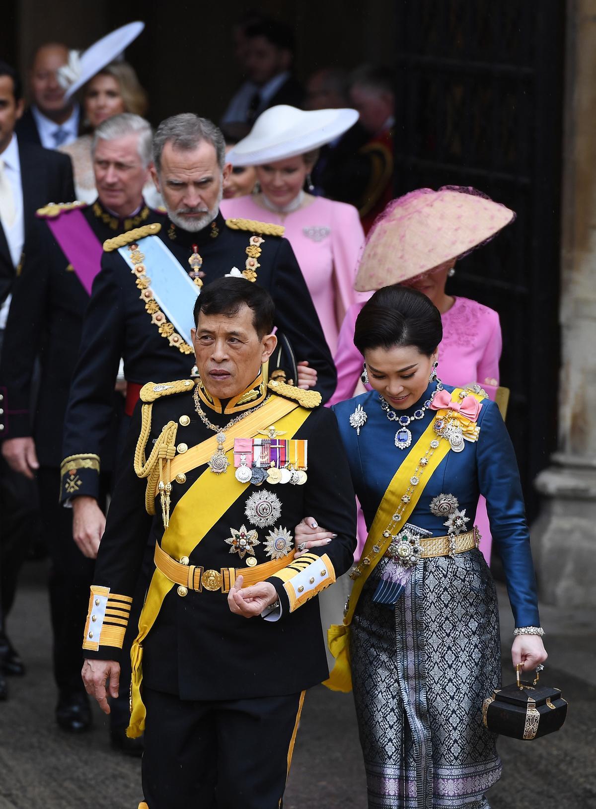 Felipe y Letizia, en la coronación del rey Carlos III