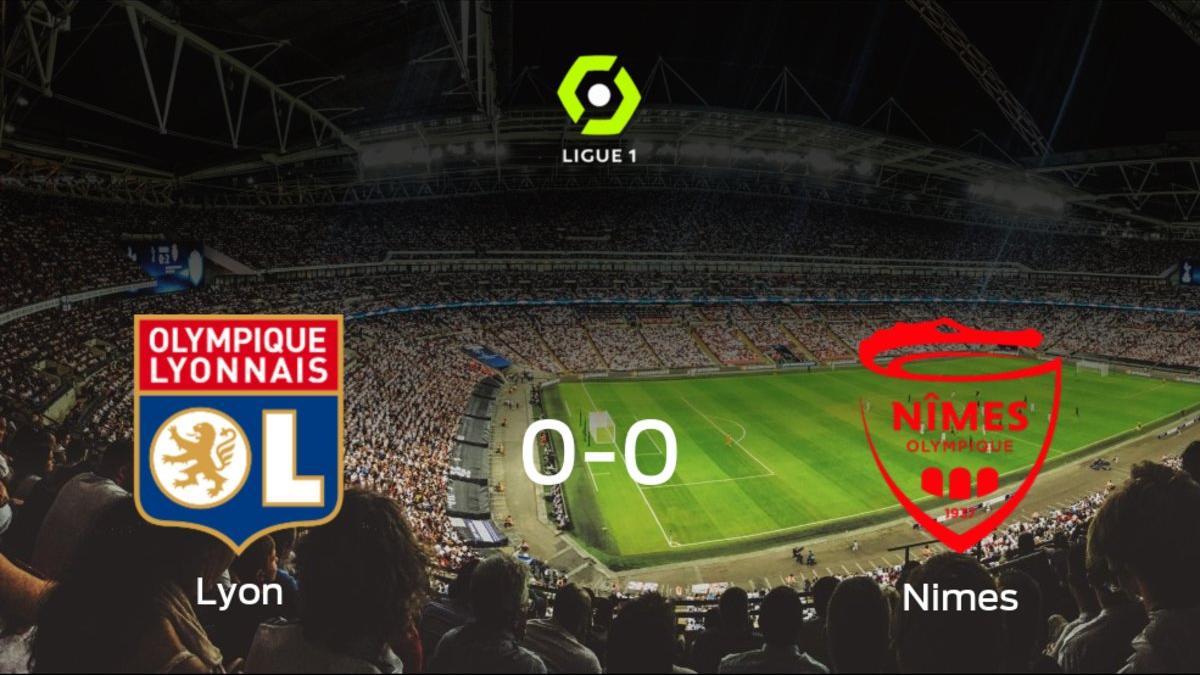 El Olympique Lyon y el Olimpique de Nimes empatan a cero en el Parc Olympique Lyonnais