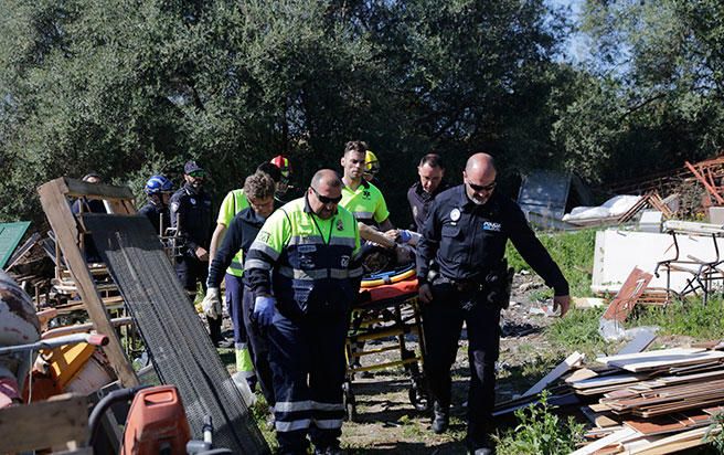 Rescate en el torrente de na Bàrbara