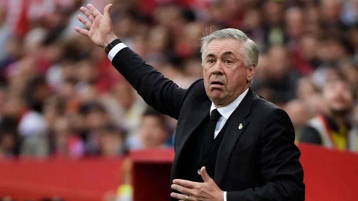 Carlo Ancelotti, en el Sánchez-Pizjuán