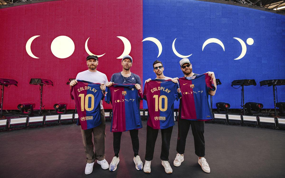 El Barcelona lucirá el logotipo de Coldplay en el Clásico del próximo 26 de octubre