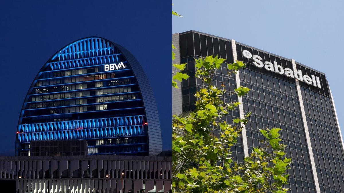 Sede de BBVA y Banco Sabadell.