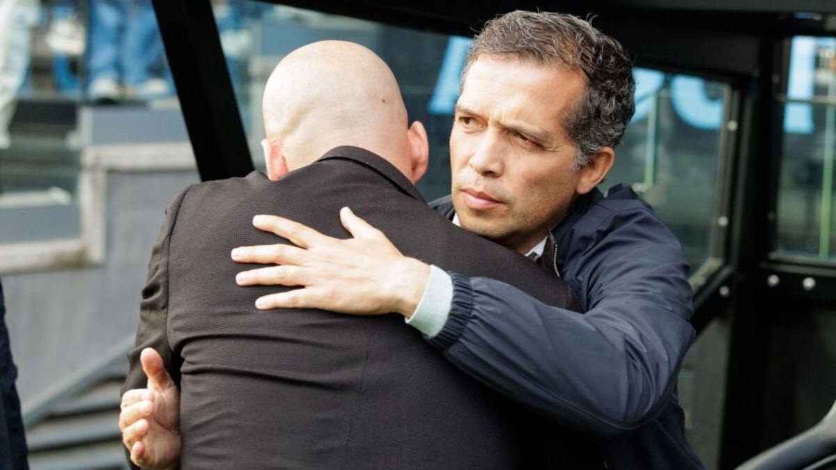 Castro, en la banda técnica de Balaídos.