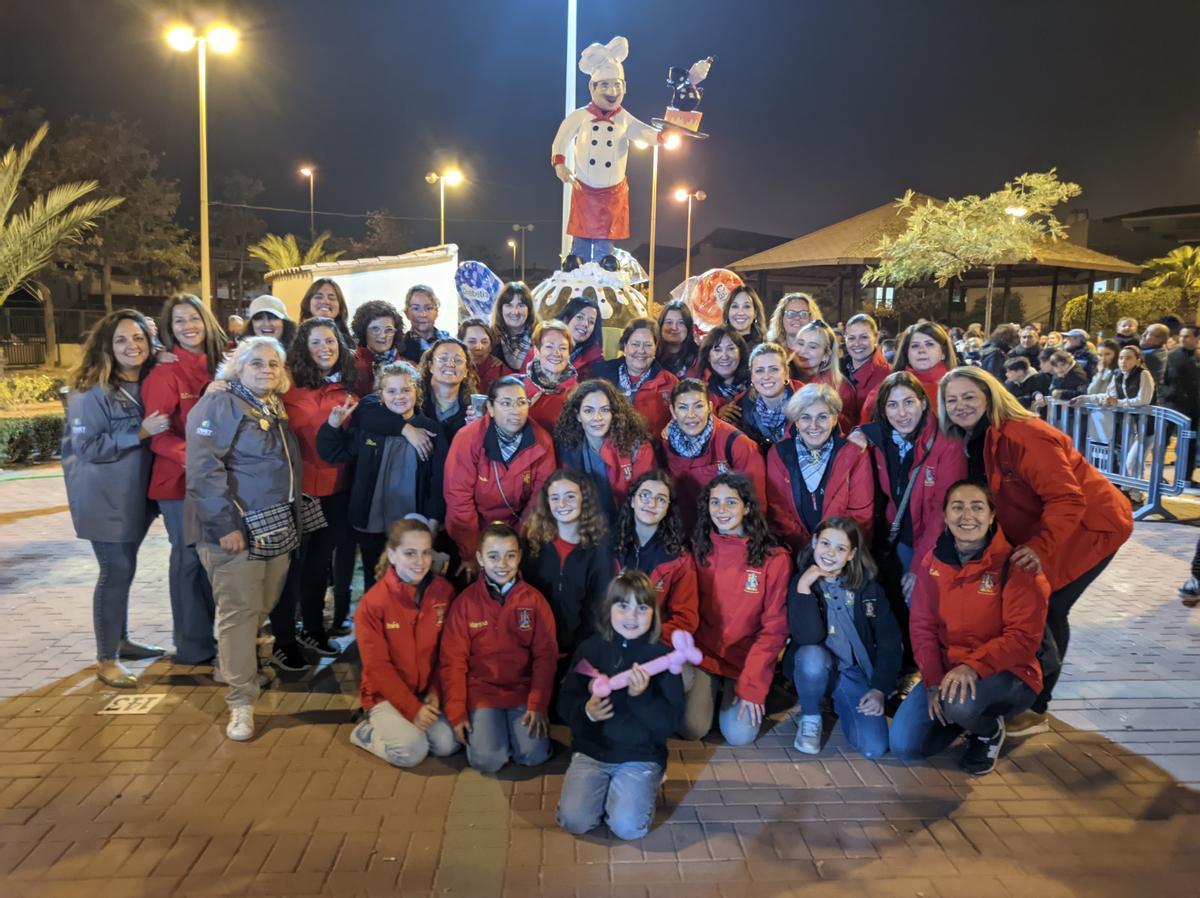 Integrantes de la comisión, en una anterior edición de las fiestas.