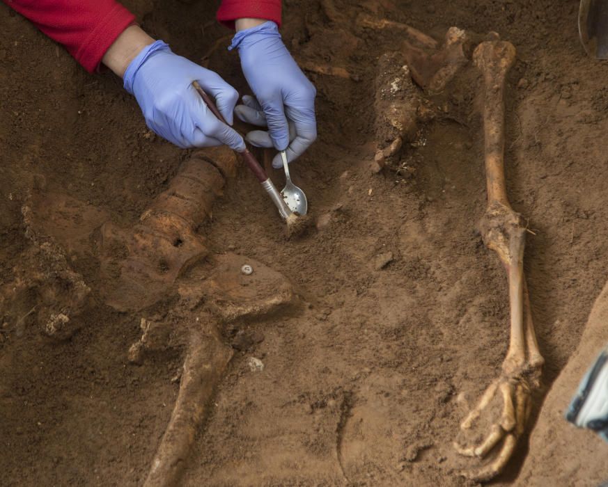 Exhumaciones en el cementerio de Castelló