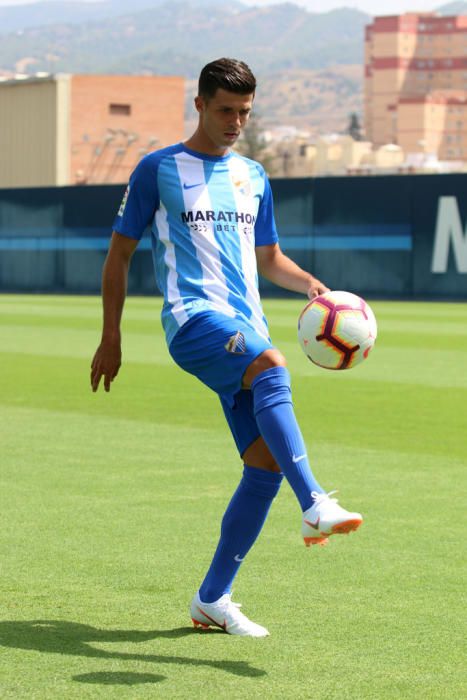 El delantero canario llega a La Rosaleda para acabar con la falta del gol del equipo en los últimos encuentros de preparación