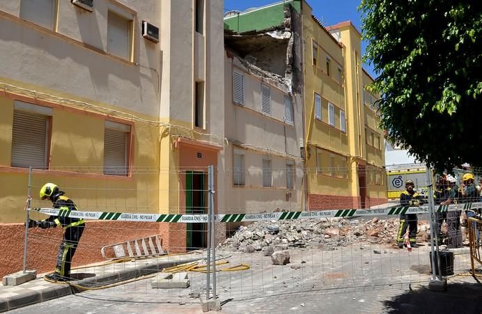 Vecinos afectados por la explosión de Agüimes