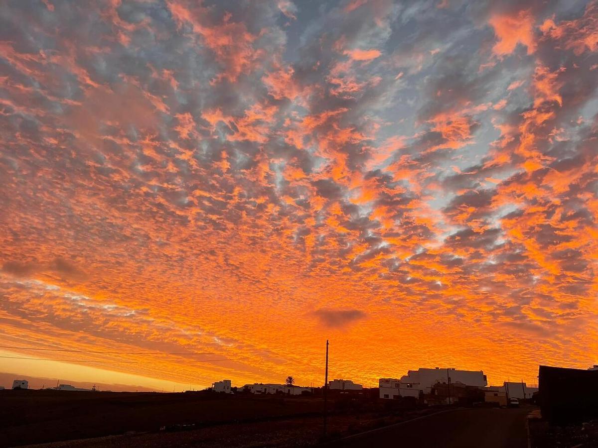 Atardecer en Tías.