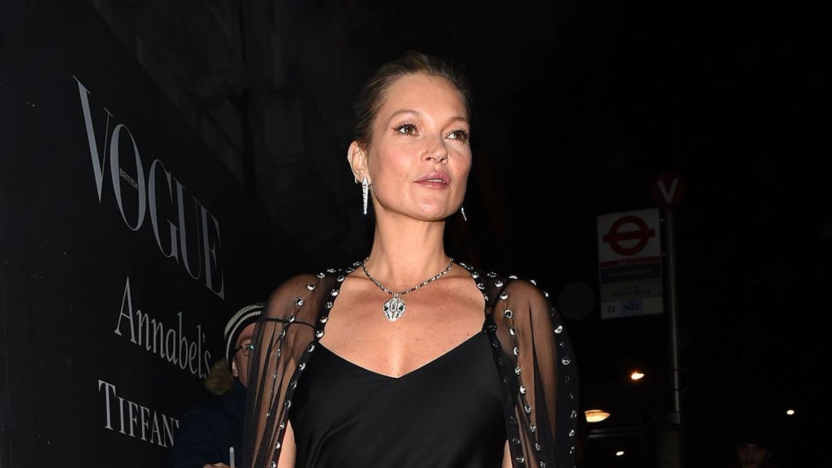 Kate Moss en la fiesta de Tiffany &amp; Co la noche de los BAFTA 2018