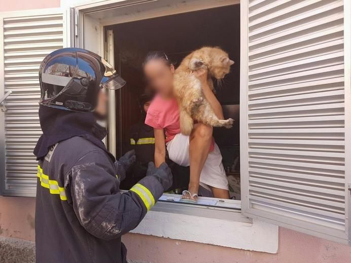 Incendio en una vivienda de Las Chumberas