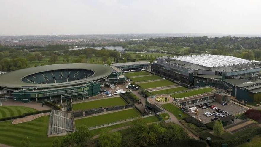 Aspecto de las instalaciones de Wimbledon. // Efe