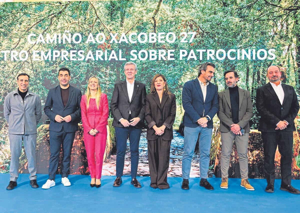 José Cabanas, Luis López, Patricia Hermida, Alfonso Rueda, María Bastida, Diego Calvo, Ezequiel Mosquera y Xosé Merelles.