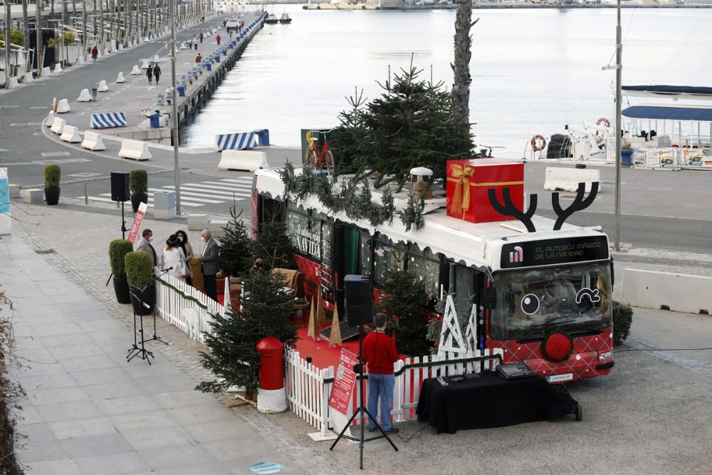 Autobús mágico de la Navidad de Málaga de 2020