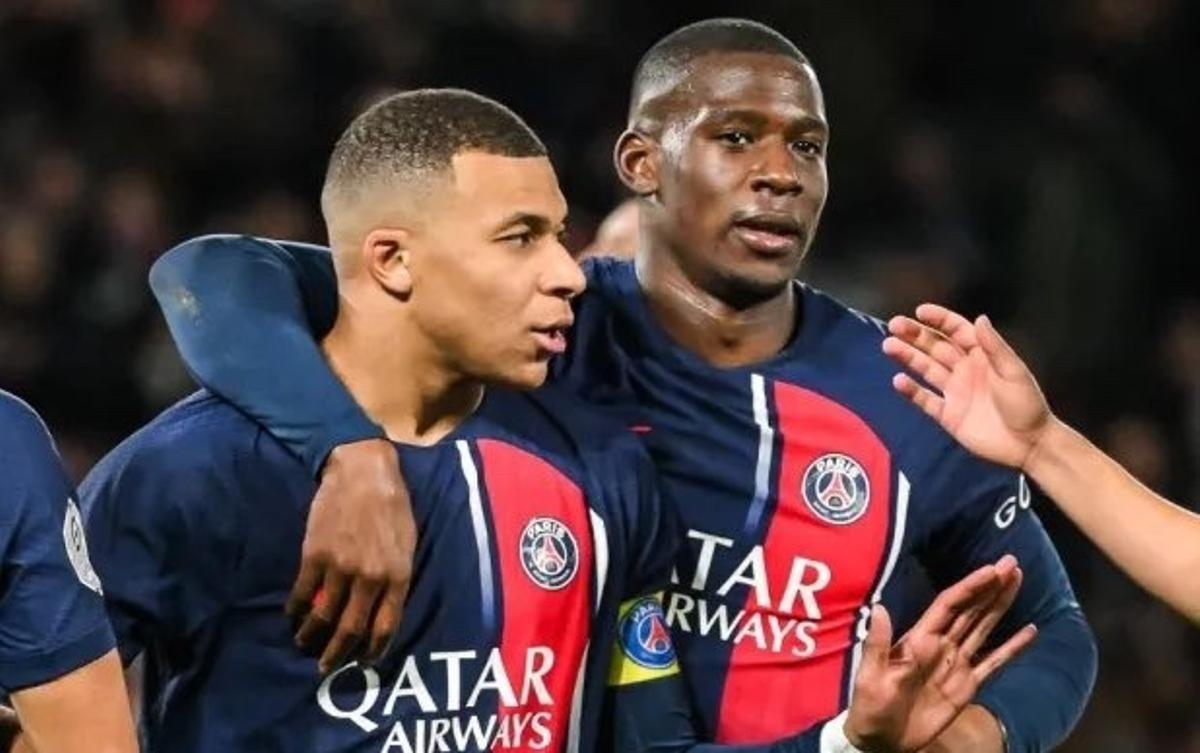 Kylian Mbappé y Nordi Mukiele, excompañeros en el PSG y en la selección francesa, estuvieron juntos en Estocolmo.