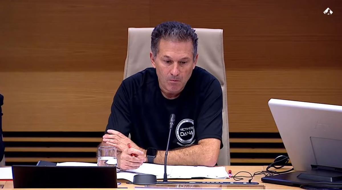 Josep Carpio en la comisión de la dana en el Congreso