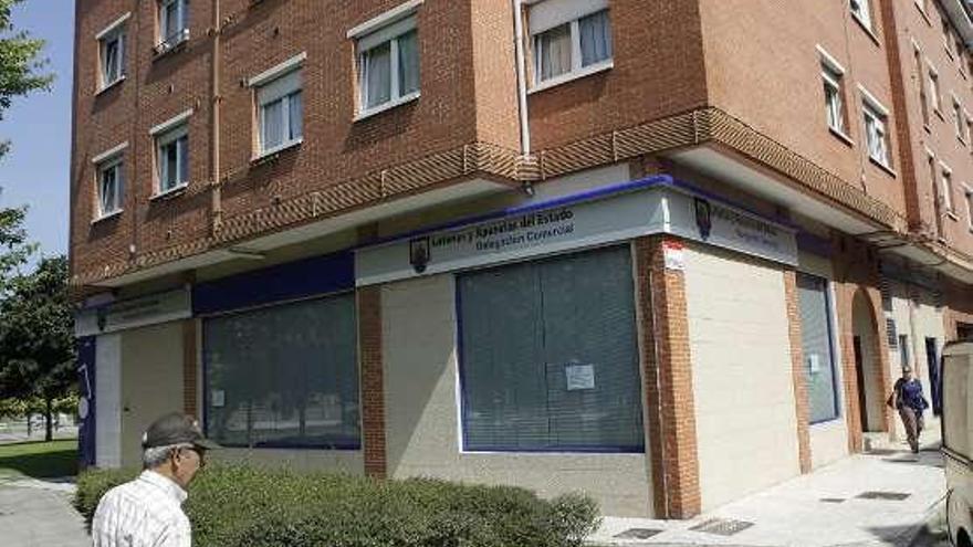 El local donde estaba la delegación de ONLAE en Gijón.