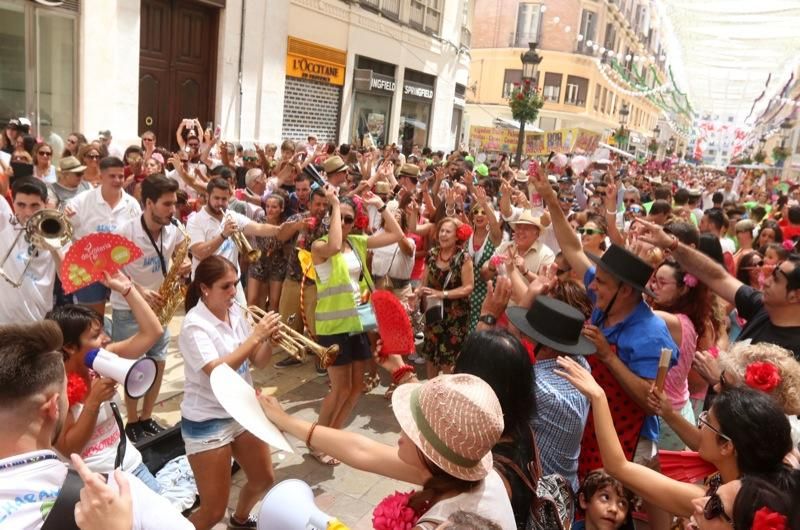 Primera jornada de la Feria de Málaga en el centro.