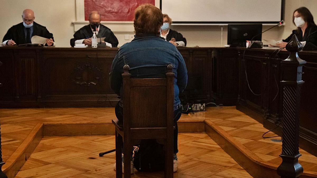 La zamorana condenada durante el juicio celebrado en la Audiencia.