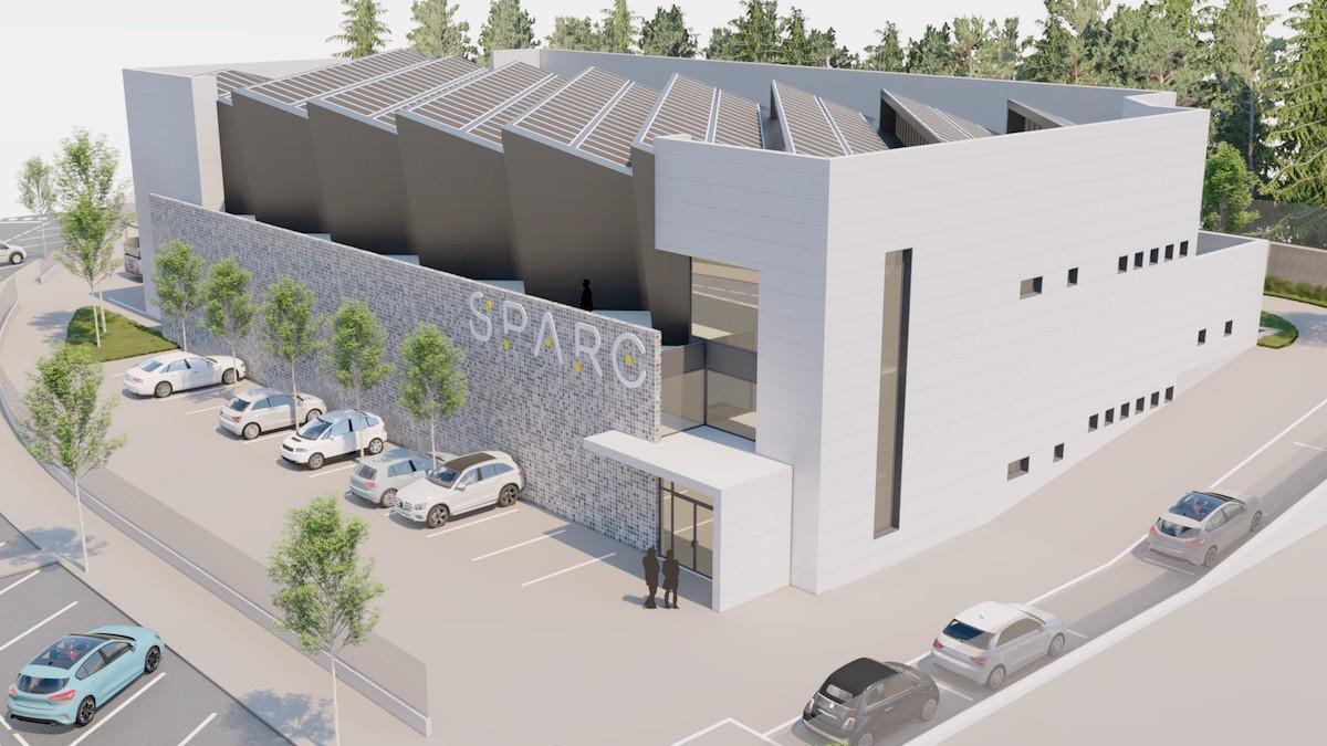 Recreación de las instalaciones de Sparc en Vigo.