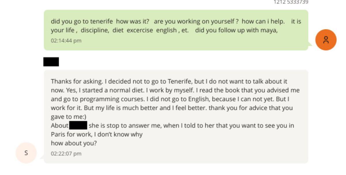 «No quiero hablar de eso»