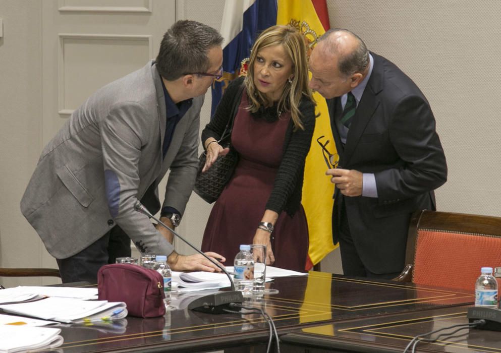 Comisión de presupuestos en el Parlamento canario