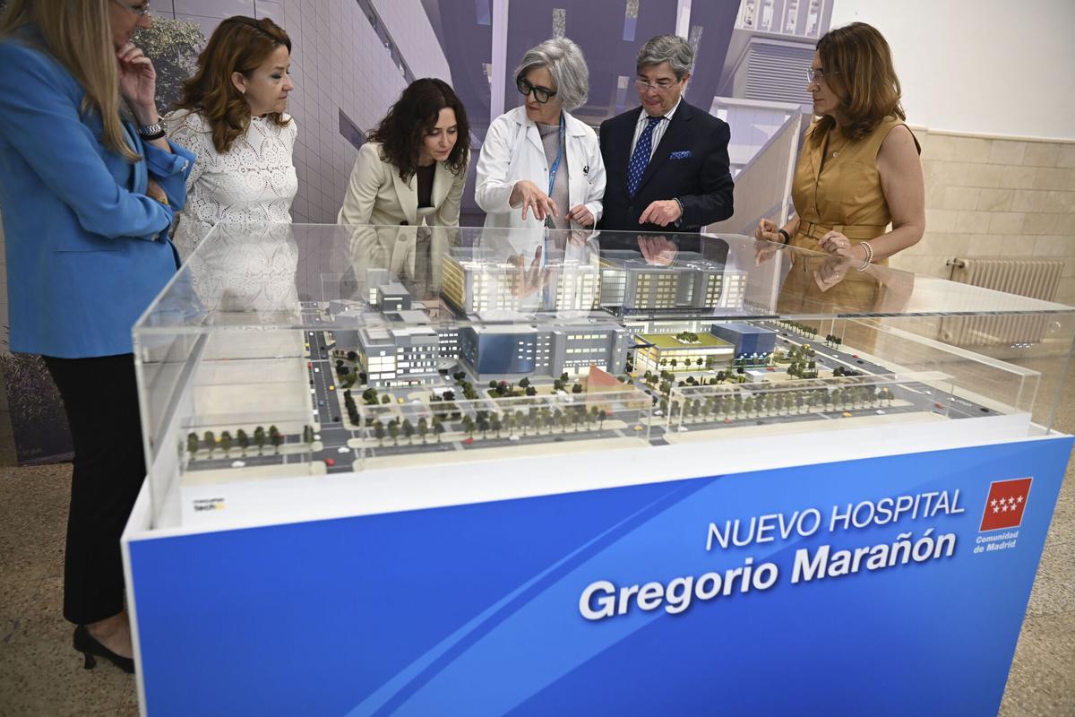 Isabel Díaz Ayuso en la presentación de la reforma integral del Hospital Universitario Gregorio Marañón.