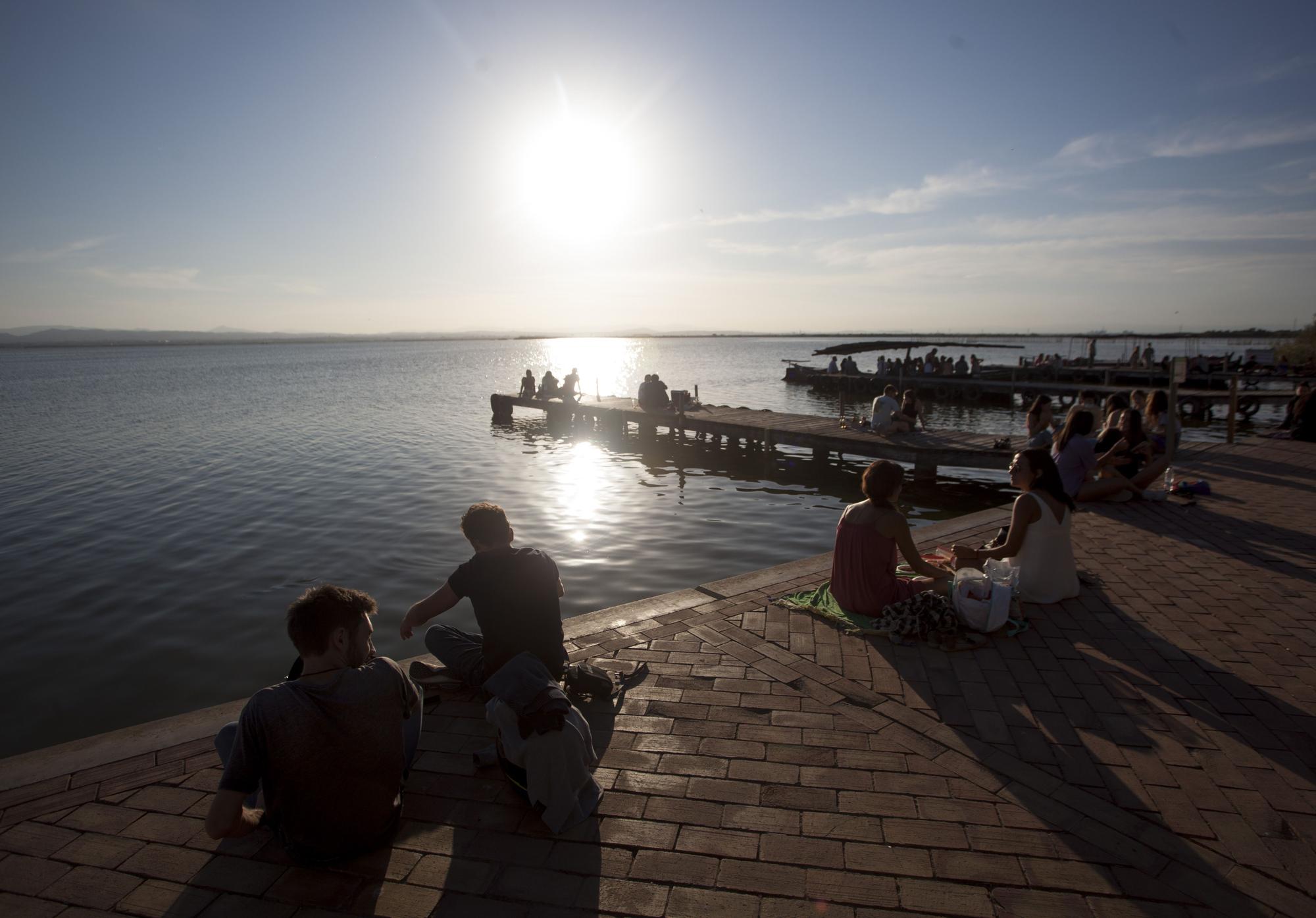 Atardeceres en el embarcadero de l'Albufera de Valencia