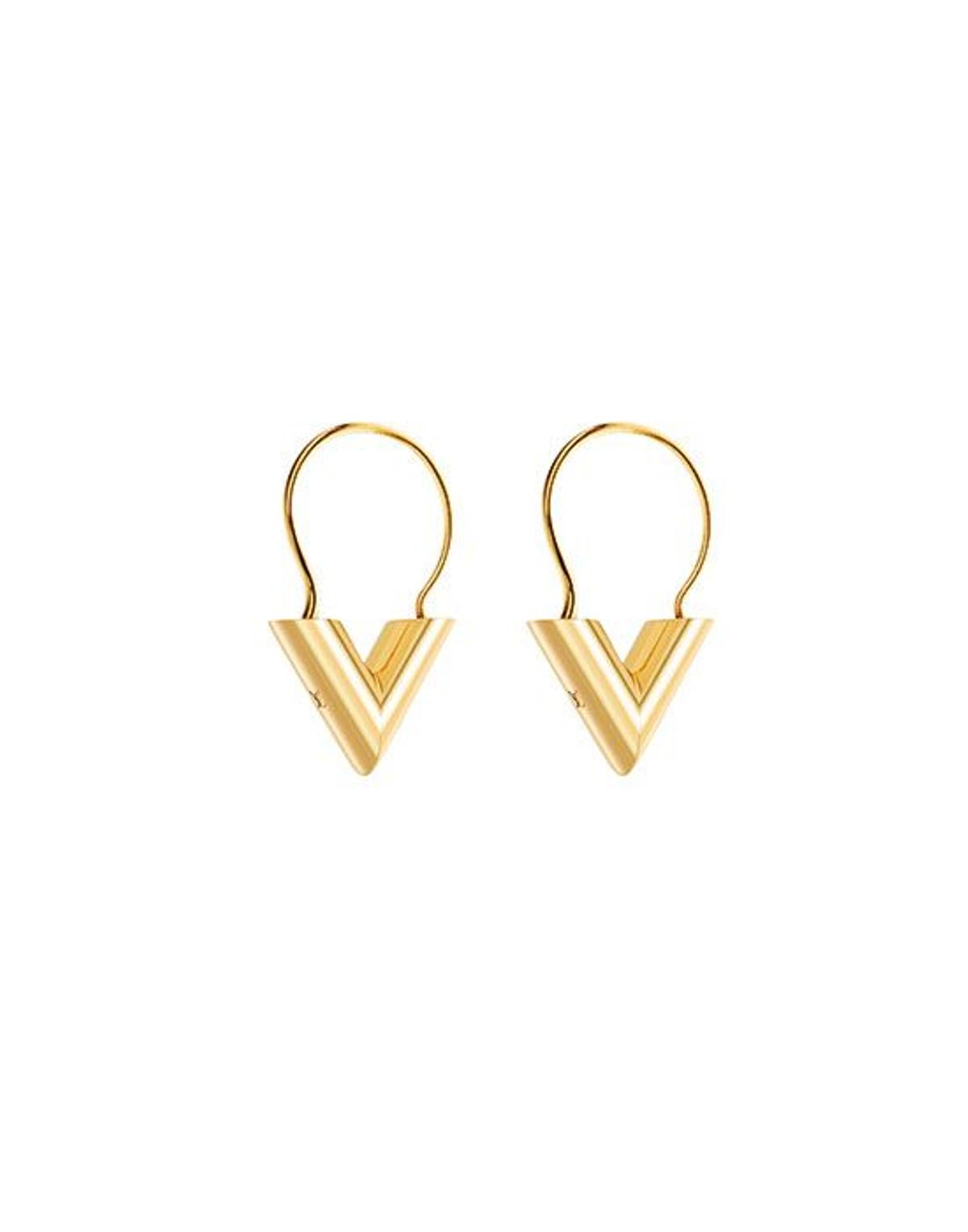 Pendientes geómetricos en oro Louis Vuitton
