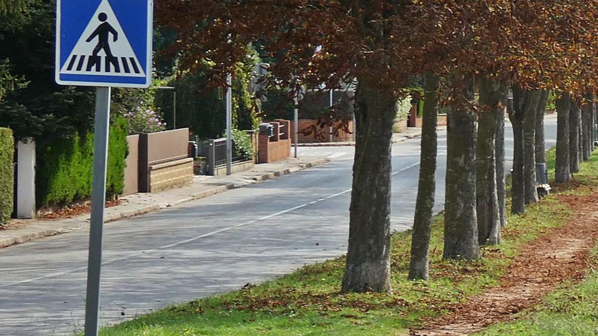 Un tram de la carretera de Riudaura al seu pas pel barri de les Planotes d’Olot, foto d’arxiu. | X.V.