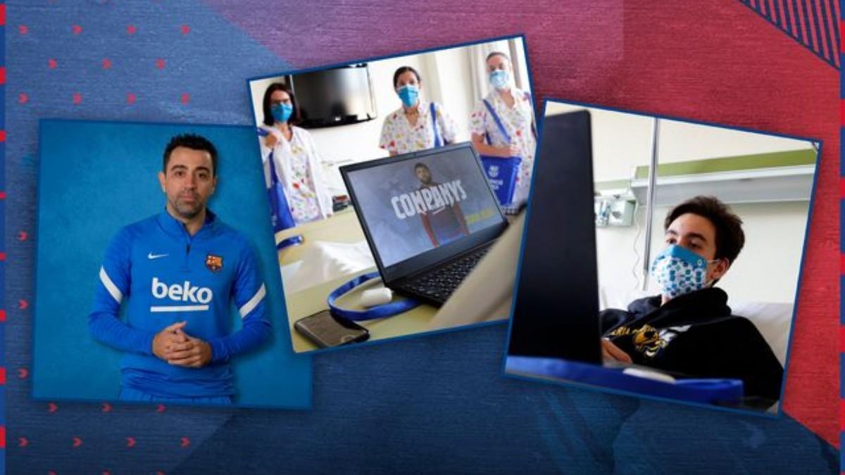 El mensaje de jugadores y jugadoras del Barça a los niños hospitalizados