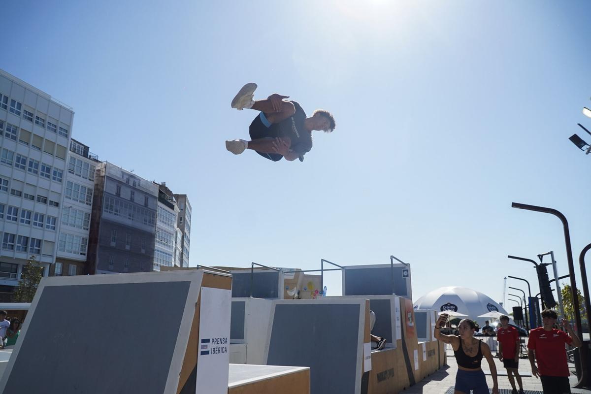Finales de Freestyle de parkour de GRAVITEO A Coruña Xacobeo