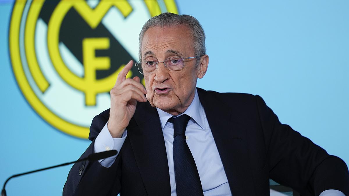 Florentino Perez, en rueda de prensa.