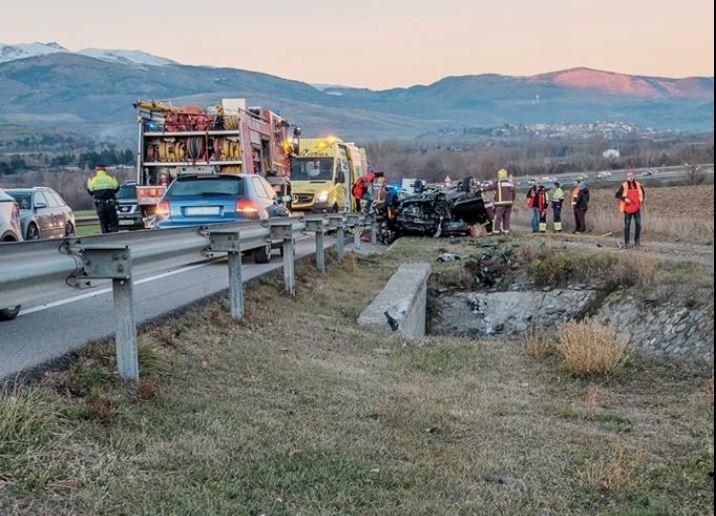 Accident de trànsit a Fontanals de Cerdanya