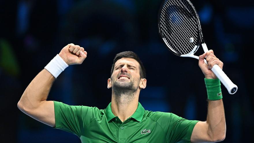 Djokovic desespera a Rublev y pasa a las semifinales de las Finales ATP