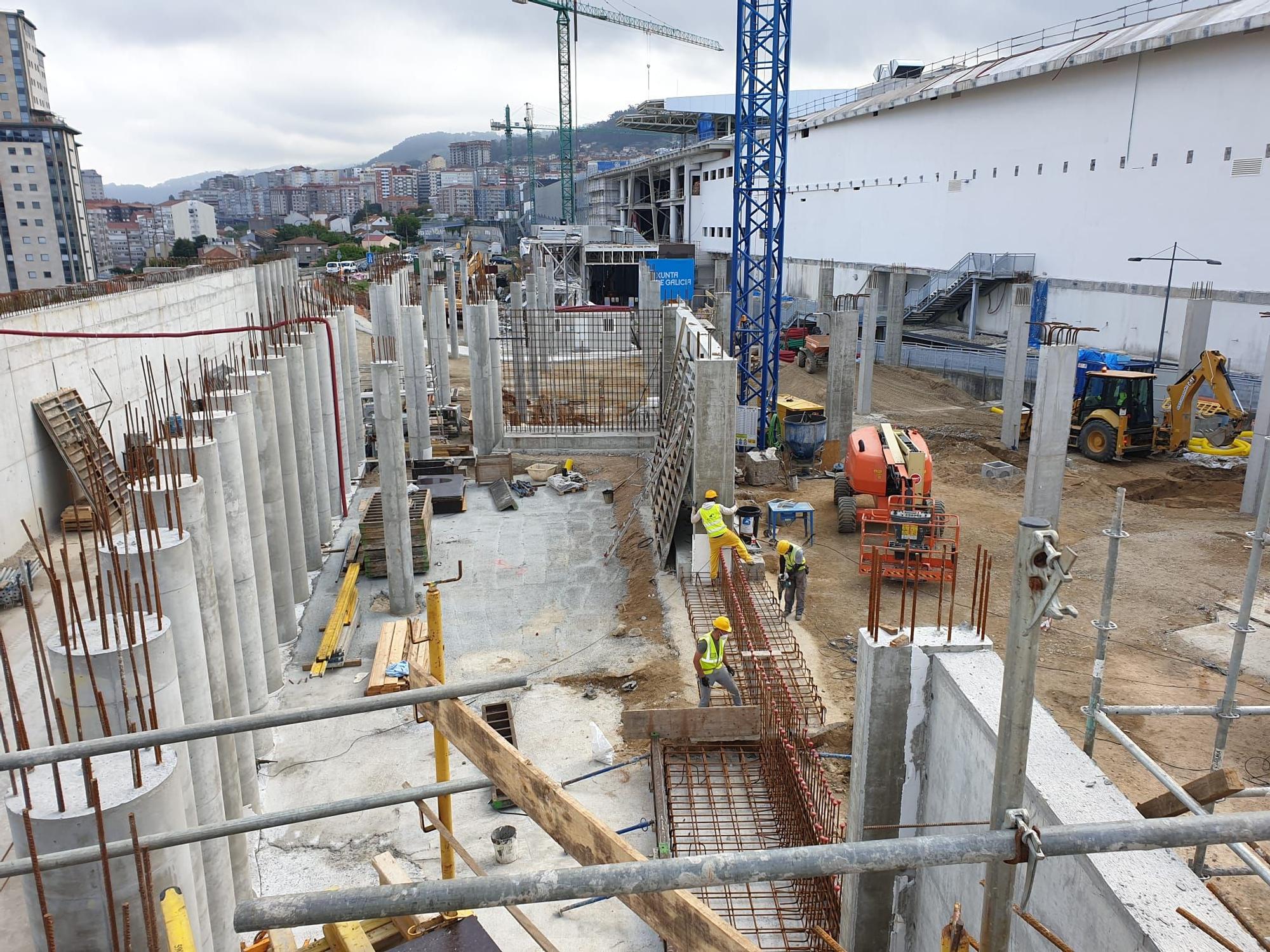 Visita a las obras de la nueva estación de autobuses de Vigo