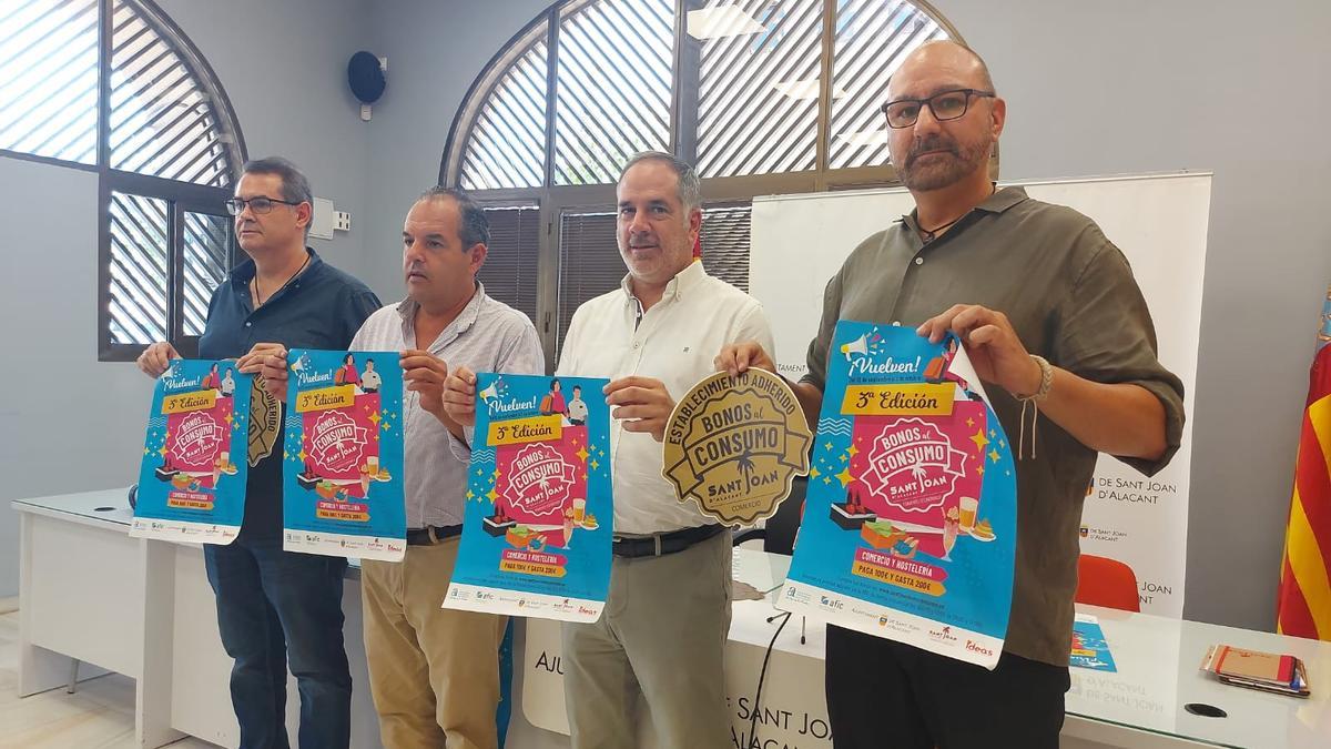 Presentación de la tercera campaña de bonos en Sant Joan.