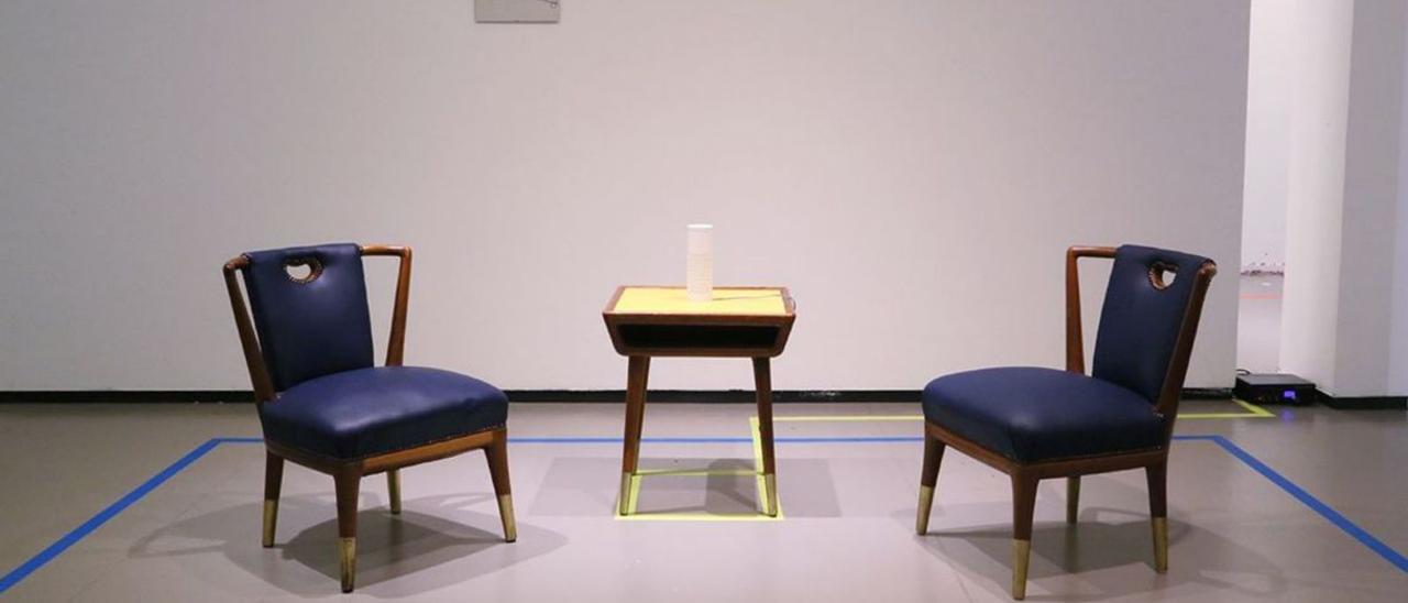 Una de las “escenas” de la exposición de la Sala Borrón.